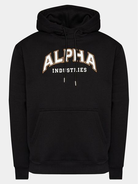 Alpha Industries Bluza College 146331 Czarny Regular Fit. Czarne bluzy bez kaptura męskie Alpha Industries, m, z bawełny. Za 279.99 zł.