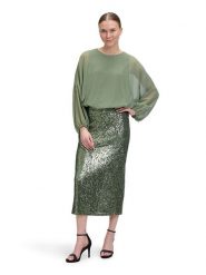 Vera Mont Bluzka w kolorze szarym rozmiar: 38. Szare bluzki damskie Vera Mont, bez wzorów, bez kołnierzyka, bez ramiączek. Za 165.99 zł.