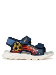 Geox Sandały J Sandal Airadyum Bo J65F1B 000BC C0700 D Granatowy. Niebieskie sandały chłopięce Geox, ze skóry, bez zapięcia. Za 269.99 zł.