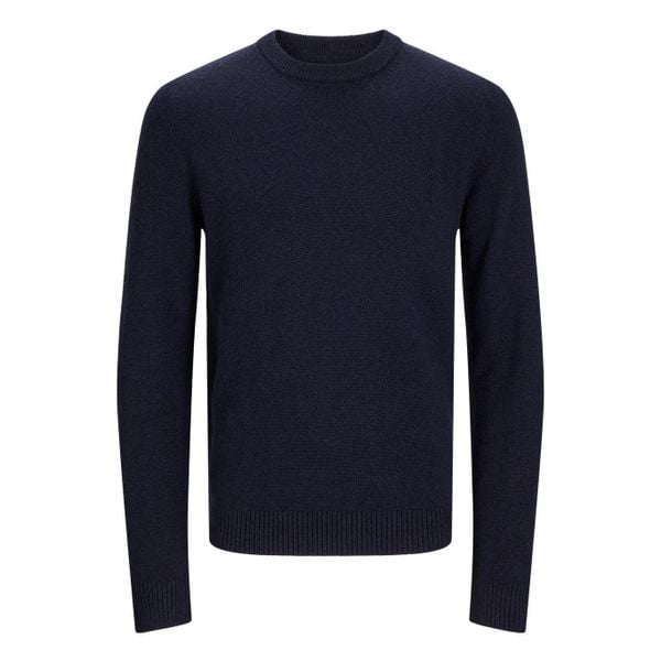 Sweter Jack & Jones Clambswool nocne niebo. Niebieskie swetry męskie Jack&Jones, bez wzorów, bez kołnierzyka. Za 296.06 zł.