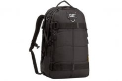 Plecak unisex Caterpillar Bryan Backpack pojemność 27 L. Czarne plecaki męskie CATerpillar, bez wzorów, z materiału. Za 259.99 zł.