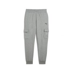 Męskie bojówki Essentials PUMA Medium Gray Heather. Szare szorty męskie Puma, bez wzorów, sportowe. Za 229.00 zł.