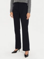 Tommy Hilfiger Spodnie materiałowe Core WW0WW42953 Granatowy Flare Fit. Niebieskie spodnie materiałowe damskie Tommy Hilfiger, bez wzorów, z materiału. Za 629.99 zł.
