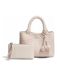 SUVRAI Torebka w kolorze kremowym - 24 x 22 x 13 cm rozmiar: onesize. Brązowe torebki klasyczne damskie SUVRAI, bez wzorów, z materiału, bez dodatków. Za 165.99 zł.