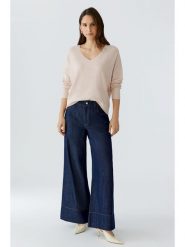 Oui Sweter w kolorze beżowym rozmiar: 38. Brązowe swetry klasyczne damskie Oui, bez kołnierzyka. Za 119.68 zł.