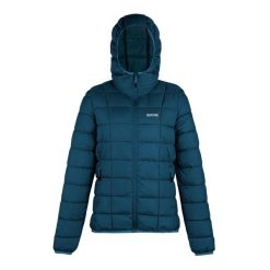 Kurtka Ocieplana Damska Asper. Niebieskie kurtki damskie Regatta, bez wzorów, z puchu, bez kaptura. Za 278.99 zł.