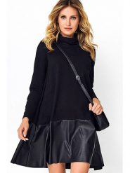 Makadamia Sukienka w kolorze czarnym rozmiar: L/XL. Czarne sukienki damskie Makadamia, l, bez wzorów, ze skóry, bez kołnierzyka, bez ramiączek, maxi, rozkloszowane. Za 117.45 zł.