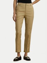 LAUREN RALPH LAUREN Spodnie materiałowe 200811955006 Beżowy Skinny Fit. Brązowe spodnie materiałowe damskie Lauren Ralph Lauren, bez wzorów, z bawełny. Za 649.99 zł.