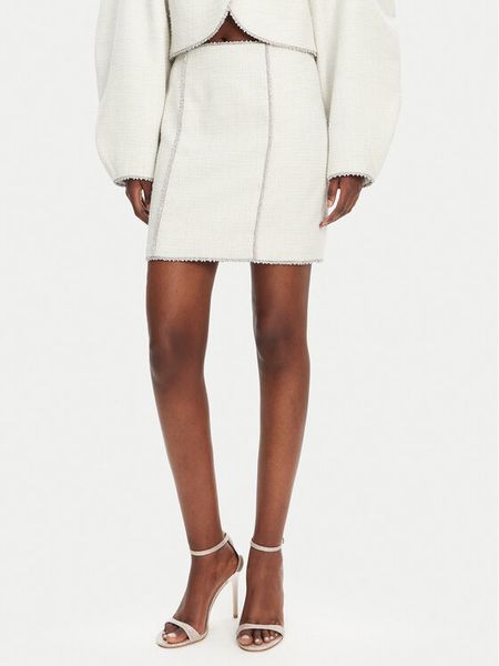 ROTATE Spódnica mini 1136773042 Écru Regular Fit. Spódniczki damskie ROTATE, bez wzorów, z syntetyku, mini. Za 539.99 zł.