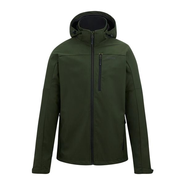 Męska Wodoodporna Kurtka Soft Shell Arana. Zielone kurtki męskie Regatta, m, bez wzorów, sportowe, bez kaptura. Za 290.99 zł.