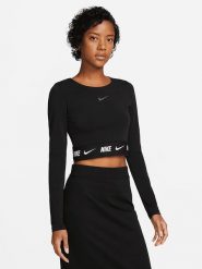 Nike Sportswear Top sportowy w kolorze czarnym rozmiar: XL. Czarne topy damskie Nike Sportswear, xl, bez wzorów, bez ramiączek. Za 193.24 zł.