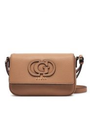 Guess Torebka Isola HWBG99 05210 Beżowy ciemny. Brązowe listonoszki damskie Guess, z aplikacjami, ze skóry, bez dodatków. Za 584.99 zł.
