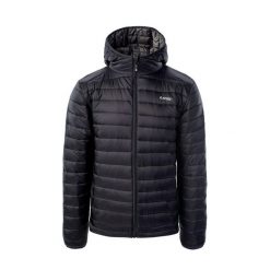 Kurtka Ocieplana Męska Carson. Czarne kurtki męskie Hi-tec, m, bez wzorów, z puchu, sportowe, bez kaptura. Za 285.99 zł.