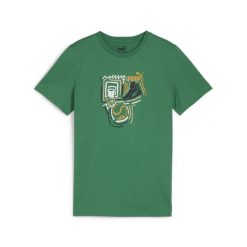 Puma Koszulka Graphics Year Of Sports 68029986. Zielone bluzki damskie Puma, bez wzorów, sportowe, bez kołnierzyka, bez ramiączek. Za 56.99 zł.