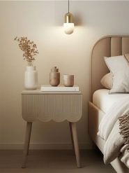 Szafka nocna z szufladą - kremowy. Białe koszule nocne damskie Sinsay, bez wzorów. Za 109.99 zł.