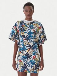 Adidas Sukienka codzienna Farm Rio KD2194 Niebieski Oversize. Niebieskie sukienki damskie Adidas, na co dzień, xs, bez wzorów, z bawełny, bez kołnierzyka, bez ramiączek, oversize. Za 239.99 zł.