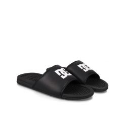 Sandały DC Shoes czarno-białe wygodne. Białe klapki i japonki męskie DC Shoes, ze skóry ekologicznej, bez zapięcia. Za 119.99 zł.