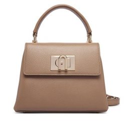 Torebka Furla. Brązowe torebki klasyczne damskie Furla, bez wzorów, bez dodatków. Za 1,719.00 zł.