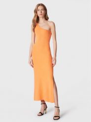 Seafolly Sukienka letnia One 54922-KN Pomarańczowy Slim Fit. Brązowe sukienki damskie Seafolly, na lato, bez wzorów, z bawełny, bez kołnierzyka, bez ramiączek. Za 409.99 zł.