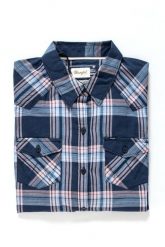 KOSZULA WRANGLER L/S WESTERN SHIRT NAVY W5045LU35. Niebieskie koszule męskie Wrangler, l, bez wzorów, z materiału, bez kołnierzyka, bez ramiączek. Za 129.99 zł.