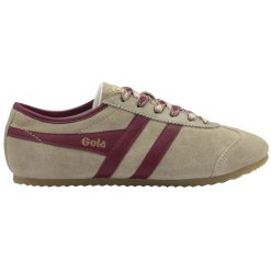 Damskie zamszowe buty sportowe Gola Cleora. Brązowe buty sportowe na co dzień damskie Gola, bez wzorów, z zamszu. Za 468.50 zł.