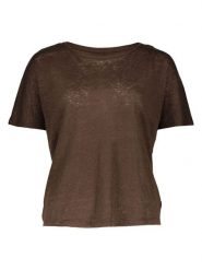 Oui Bluza w kolorze granatowym rozmiar: 42. Brązowe bluzy bez kaptura damskie Oui, ze lnu. Za 165.55 zł.