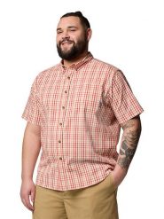 Columbia Koszula "Rapid Rivers II" w kolorze czerwono-beżowym rozmiar: L. Brązowe koszule męskie Columbia, l, bez wzorów, z bawełny, bez kołnierzyka, bez ramiączek. Za 88.64 zł.