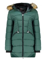Geographical Norway Płaszcz pikowany w kolorze zielonym rozmiar: L. Zielone płaszcze damskie Geographical Norway, l, bez wzorów. Za 261.67 zł.
