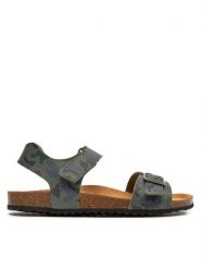 Geox Sandały J Ghita Boy J028LB 00004 C0837 D Khaki. Brązowe sandały chłopięce Geox, ze skóry, bez zapięcia. Za 249.99 zł.