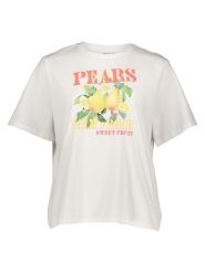 Pieces Koszulka w kolorze białym rozmiar: XS. Białe t-shirty damskie Pieces, xs, bez wzorów, z bawełny, bez kołnierzyka. Za 53.54 zł.