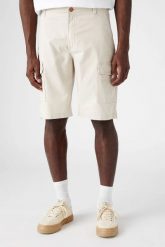 WRANGLER CASEY CARGO SHORTS MĘSKIE SPODNIE MATERIAŁOWE MATERIAŁ PUMICE STONE W1C3CGC13. Brązowe szorty męskie Wrangler, bez wzorów, z materiału. Za 159.99 zł.