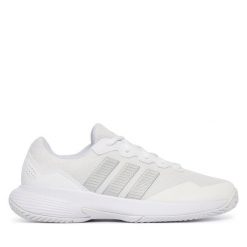 Buty do tenisa adidas. Białe buty sportowe na co dzień damskie Adidas, bez wzorów, tenisowe. Za 319.99 zł.