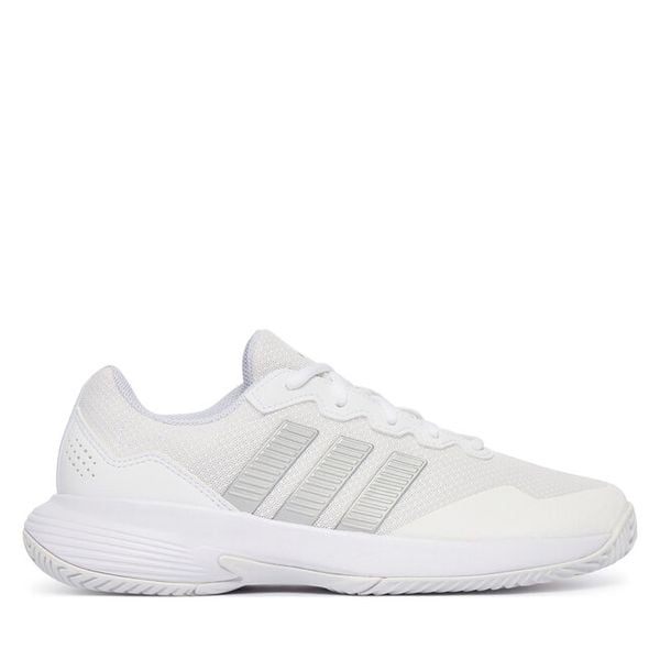 Buty do tenisa adidas. Białe buty sportowe na co dzień damskie Adidas, bez wzorów, tenisowe. Za 269.99 zł.