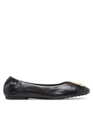 Tory Burch Baleriny Claire Ballet 147379 Czarny. Czarne baleriny damskie Tory Burch, bez wzorów, ze skóry, bez obcasa. Za 839.99 zł.