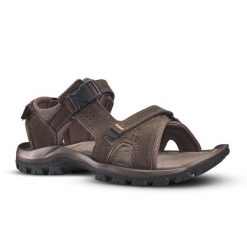 Sandały turystyczne męskie Quechua NH500. Brązowe sandały męskie QUECHUA, bez zapięcia. Za 179.99 zł.
