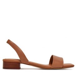 Sandały Aldo. Brązowe sandały damskie Aldo, bez wzorów, bez obcasa, na płaskiej podeszwie. Za 259.99 zł.