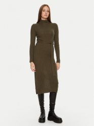 Brave Soul Sukienka dzianinowa LKD-230MURPHYB Khaki Regular Fit. Brązowe sukienki damskie Brave Soul, s, bez wzorów, z dzianiny, bez kołnierzyka, bez ramiączek. Za 59.99 zł.