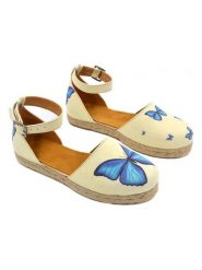 Calceo Espadryle w kolorze jasnożółtym ze wzorem rozmiar: 41. Żółte espadryle damskie Calceo, bez wzorów, bez obcasa. Za 210.81 zł.
