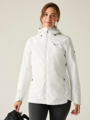 Regatta Kurtka przeciwdeszczowa "Hamara IV" w kolorze białym rozmiar: 46. Białe kurtki przeciwdeszczowe damskie Regatta, m, bez kaptura. Za 163.64 zł.