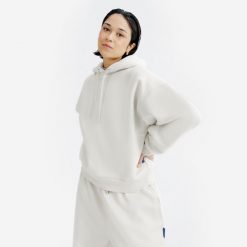 Bluza z kapturem damska Elementals. Brązowe bluzy z kapturem damskie Decathlon, l, z bawełny. Za 169.99 zł.