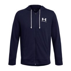 Bluza z kapturem i zamkiem błyskawicznym Under Armour Rival Terry. Białe bluzy z kapturem męskie Under Armour, l, z bawełny. W wyprzedaży za 260.70 zł.