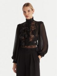 Babylon Bluzka S00310 Czarny Regular Fit. Czarne bluzki damskie Babylon, s, bez wzorów, z syntetyku, bez kołnierzyka, bez ramiączek. Za 1,559.00 zł.