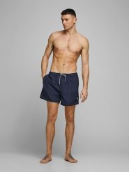 Jack & Jones Szorty kąpielowe "Aruba" w kolorze granatowym rozmiar: M. Niebieskie szorty sportowe męskie Jack & Jones, m, z materiału, outdoorowe. Za 60.99 zł.