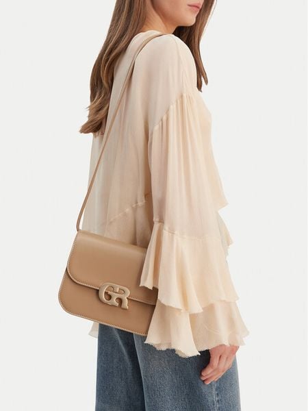 GINO ROSSI Torebka EO-EQ44A Beżowy. Brązowe torebki klasyczne damskie Gino Rossi, bez wzorów, z materiału, bez dodatków. Za 279.99 zł.