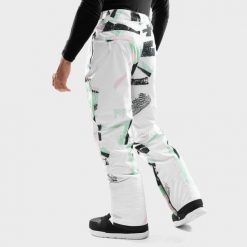 Spodnie snowboardowe męskie P1 Harz. Brązowe spodnie materiałowe męskie SIROKO, bez wzorów, z elastanu, sportowe. Za 423.00 zł.