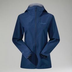 Kurtka przeciwdeszczowa damska Berghaus Deluge Pro 3.0. Niebieskie kurtki damskie Berghaus, s, bez kaptura. Za 369.99 zł.