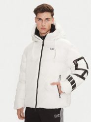 EA7 Emporio Armani Kurtka zimowa 6DPB19 PNGAZ 1100 Biały Regular Fit. Białe kurtki męskie EA7 Emporio Armani, na zimę, l, bez wzorów, z syntetyku, bez kaptura. Za 1,559.00 zł.