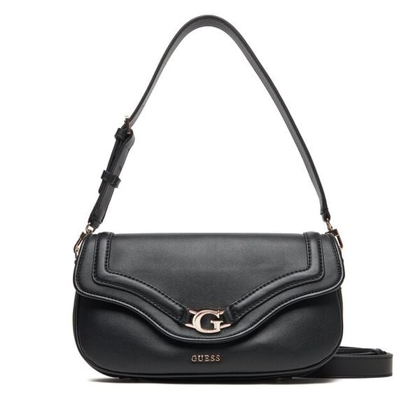 Torebka Guess. Czarne torebki klasyczne damskie Guess, z aplikacjami, bez dodatków. Za 409.99 zł.