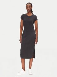 BOSS Sukienka codzienna 50536979 Czarny Regular Fit. Czarne sukienki damskie Boss, na co dzień, l, bez wzorów, z bawełny, bez kołnierzyka, bez ramiączek, proste. Za 379.99 zł.