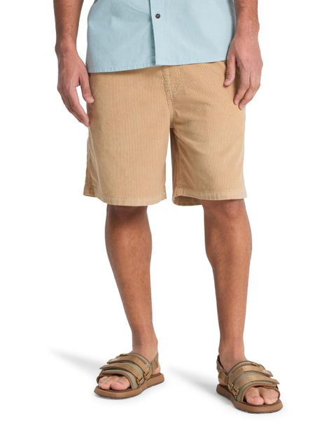 Szorty z kordu dla Mężczyzn TAXER 18" Beżowy. Zielone szorty męskie Quiksilver, z bawełny, bez kołnierzyka. Za 239.99 zł.